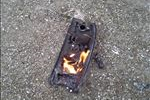 And then, it caught the connected tail light on fire....