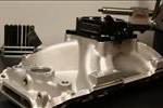 Edelbrock 29025 with custom order black anodized FAST 4150 throttle body.